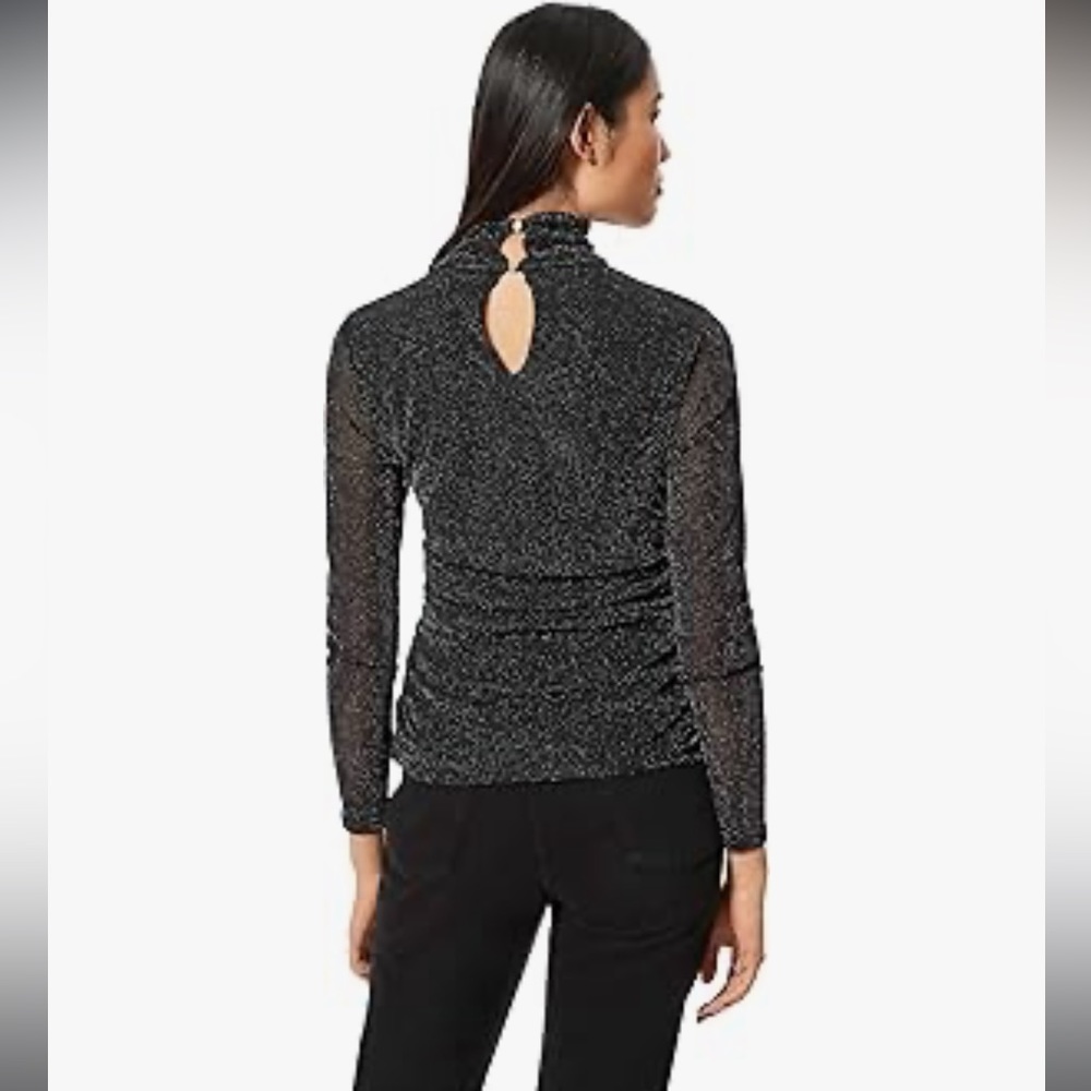 Cable & Gauge Black Sparkle Blouse - Picture 5 of 7